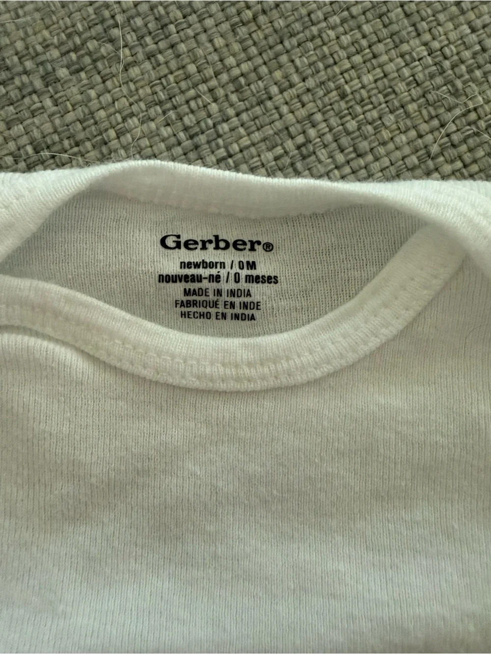 Gerber White Long-Sleeve Baby One-Piece Bodysuits - Pack of 3